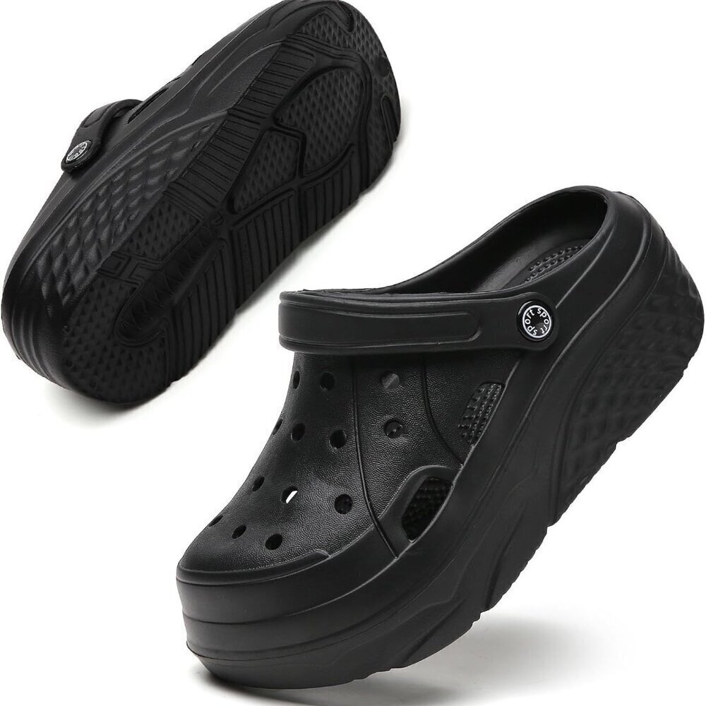 Women’s Waterproof Platform Garden Clogs Summer Slip-On Pool Shoes